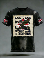Men's European Victory Day Printed T-Shirt