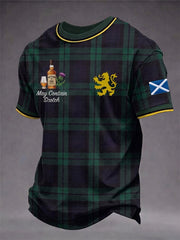Men's Funny Scotch Whisky May Contain Scotch Short Sleeve T-shirt