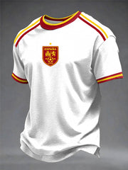Men's Spanish Football Printed T-shirt