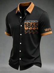 Men's Juneteenth Print Shirt