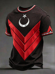Men's Turkish flag print T-shirts