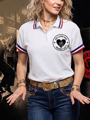 Women's Retro Northern Soul Do I Love You Indeed I Do Print Casual Polo