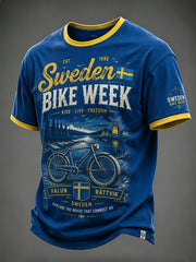 Men's Sweden Bike Week Printed T-shirt