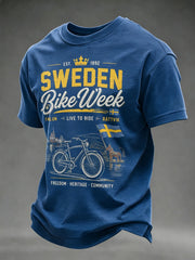 Men's Sweden Bike Week Printed T-shirt