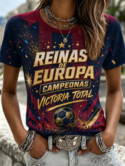 Women's Retro Soccer Champion T-Shirt
