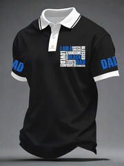 Men's I Am A Black Dad Printed Casual Top