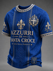 Men's Firenze Calcio Storico Azzurri Short Sleeves T-shirt