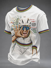 Men's Bicycle Race Competitor Short Sleeve T-shirt