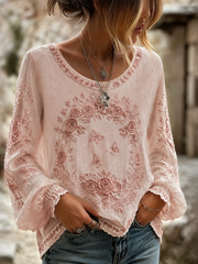 Women's Rose Of Tralee Cotton-Linen Shirt