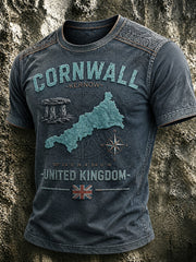 Men's Cornwall United Kingdom Printed T-shirt