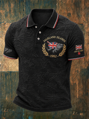 Men's Falklands War Veteran Printed polo shirt