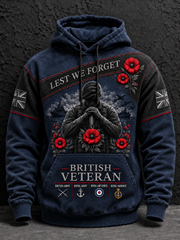 Men's Remembrance Day Lest We Forget Hoodie