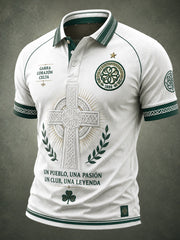 Men's Scotland football Lover Celtic Printed polo shirt