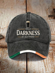 Unisex Hello Darkness My Old Friend Print Cap