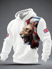 Men's British Style Printed Hoodie