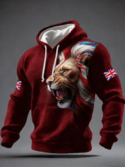 Men's British Style Printed Hoodie