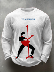 Men's The Jam minimalist pop art  Waffle Long Sleeve T-Shirt