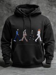 Men's Classic Legendary Rock Band Print Gift For Fans Casual Hoodie