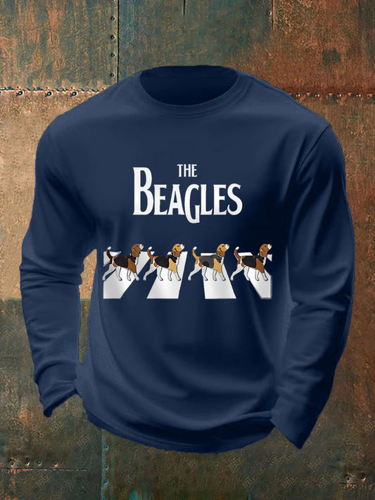 Men's Funny The Beagles Long Sleeve T-Shirt