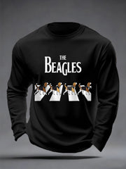 Men's Funny The Beagles Long Sleeve T-Shirt