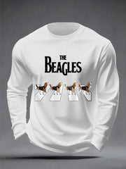 Men's Funny The Beagles Long Sleeve T-Shirt