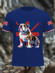 Men's Vintage England Flag Casual T-Shirt