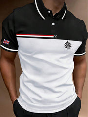 Men's Business Style Short Sleeve Casual Golf Top
