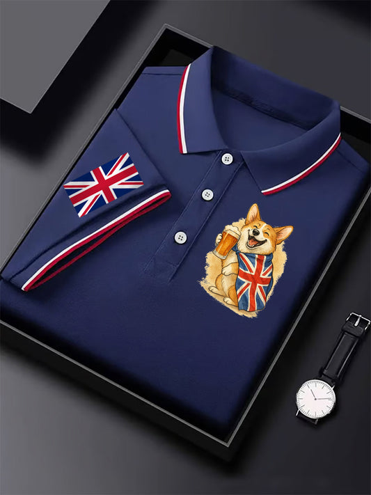 Men's Vintage England Flag Casual Shirt