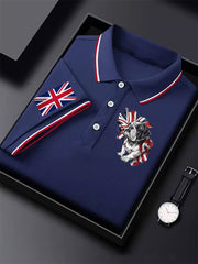 Men's Vintage England Flag Casual Shirt
