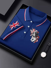Men's Vintage England Flag Casual Shirt