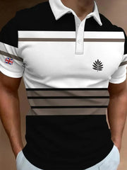 Men's Business Style Short Sleeve Casual Golf Top