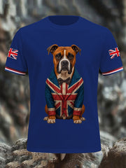 Men's Vintage England Flag Casual T-Shirt