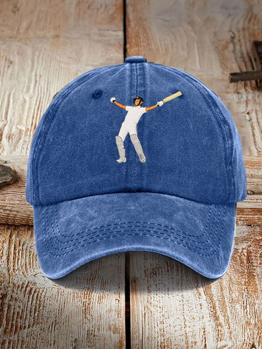 Unisex Cricket Print Hat