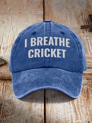 Unisex Cricket Print Hat