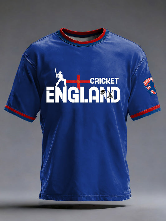 Men's Cricket Printed T-shirt