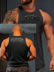 Men's Limerick Lion Ireland's Strongest Man Printed Tank Tops