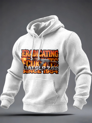 Men's SLR Gun L1AL 7.62 Printed Checkered Cotton Hoodie