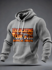 Men's SLR Gun L1AL 7.62 Printed Checkered Cotton Hoodie