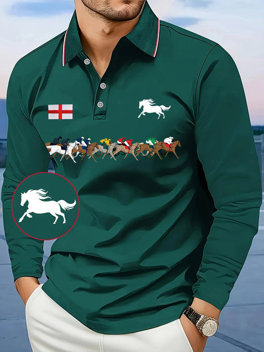 Men's Cheltenham Festival Print long sleeve shirt