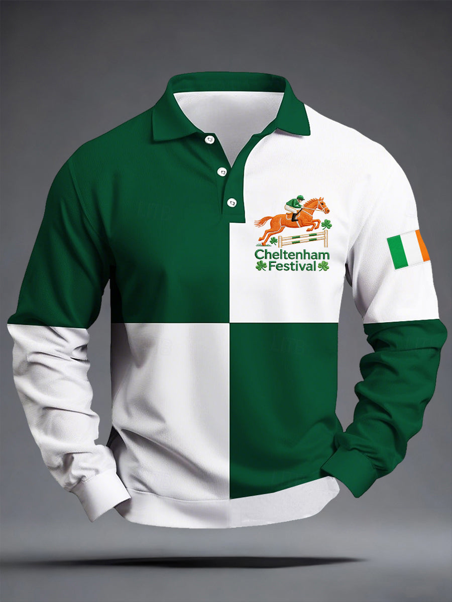 Men's Cheltenham Festival Print Long Sleeves Shirt