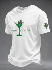 Men's Funny St. Patrick's Day Shamrock Art Short Sleeve T-shirt