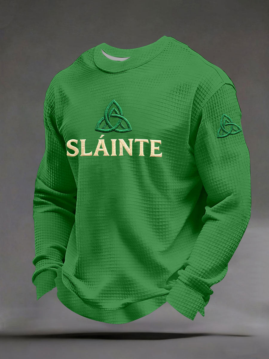 Men's St. Patrick's Day Plaid Print Casual T-Shirt