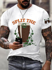 Men's St. Patrick's Day Split the G Printed Short Sleeve T-Shirt