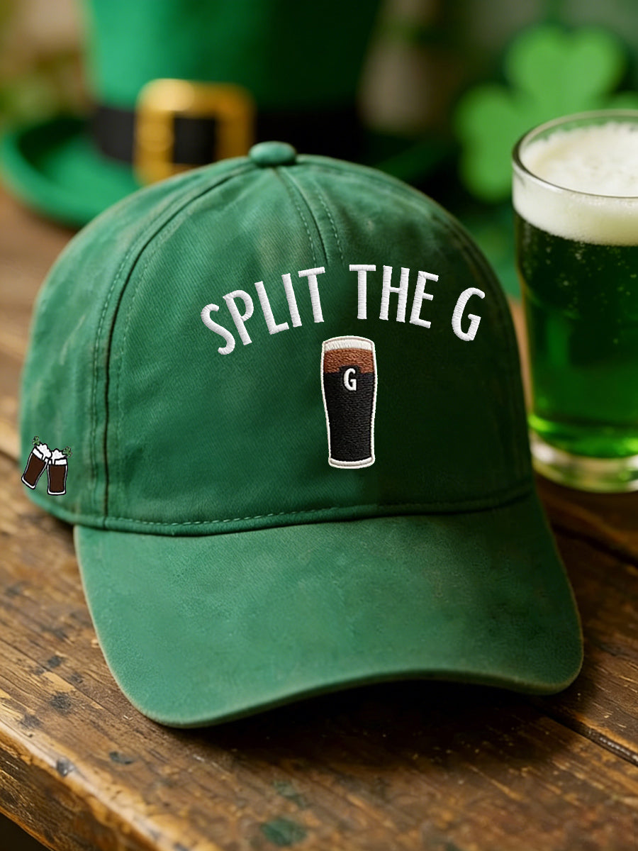 Unisex St. Patrick's Day Split the G Printed Hat