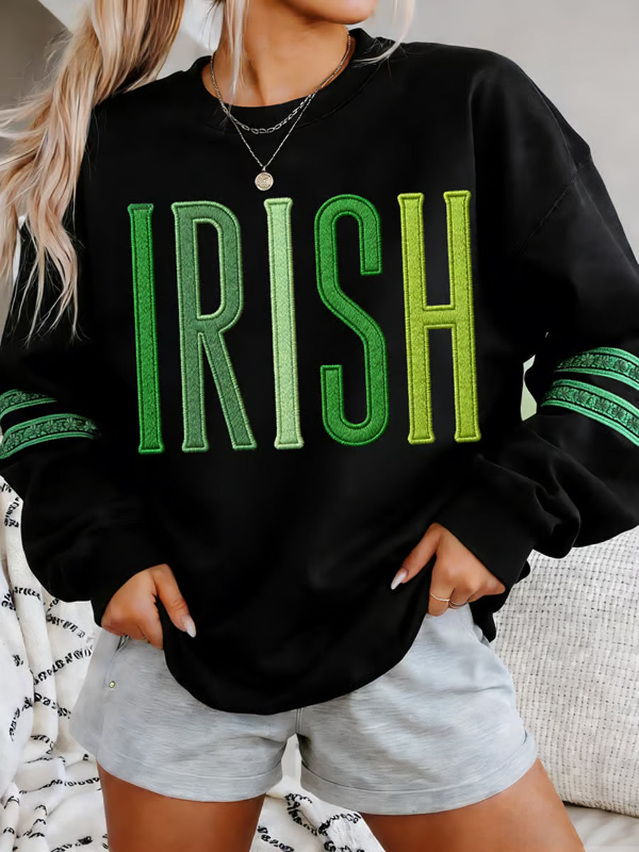 Women's St. Patrick's Day Lucky Shamrock Sweatshirt
