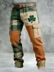 Men's St. Patrick's Day Shamrocks Print Casual Pants