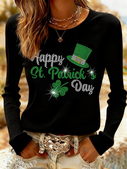 Women's  St. Patrick's Day crew neck sweater