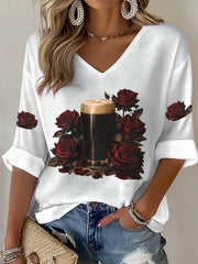 Women's Irish Dark Beer Waffle T-shirt