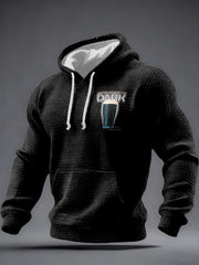 Men's Don't Be Afraid of The Dark Checkered Cotton Hoodie