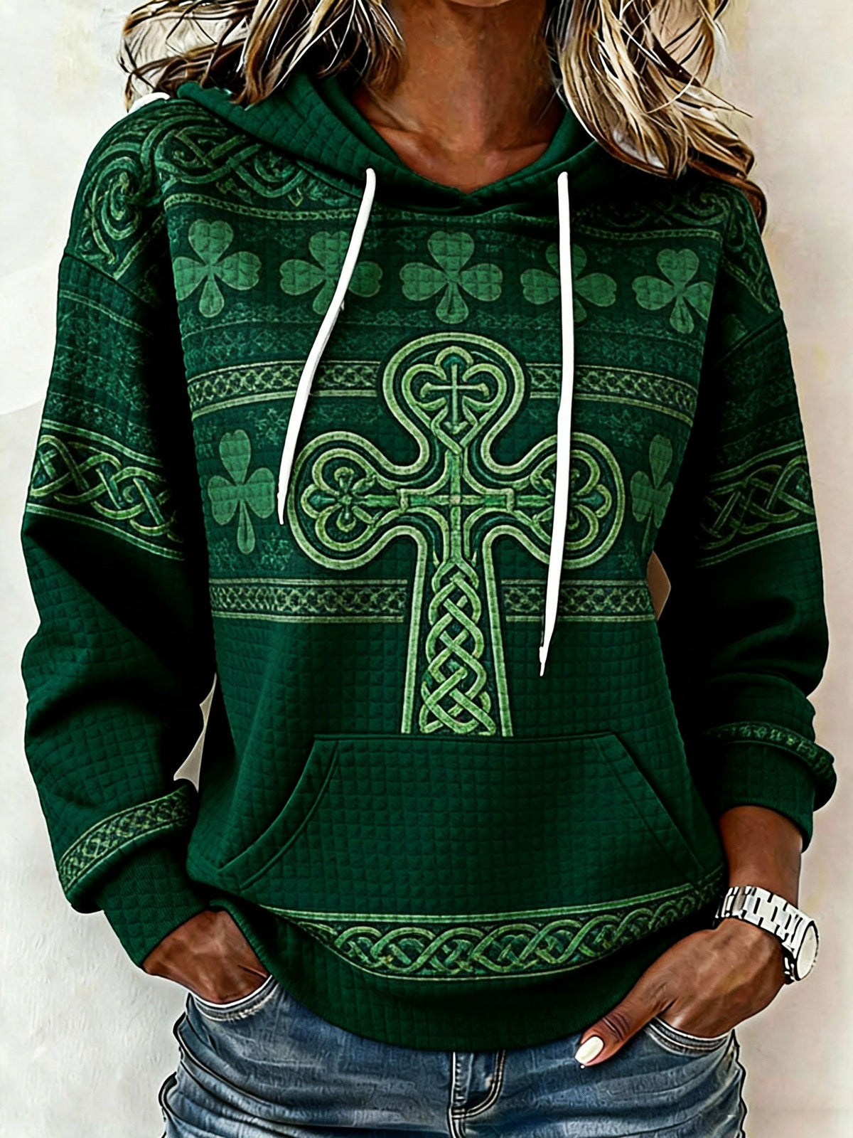 Women's St. Patrick's Day Printed Hoodie